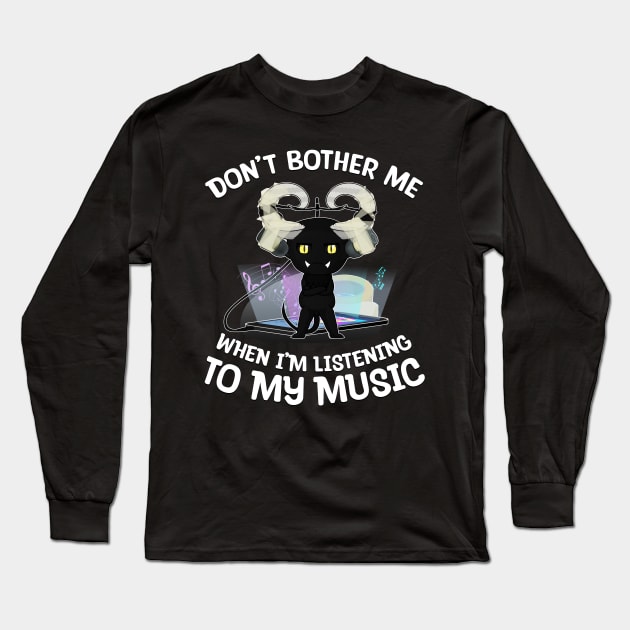 Headphones Imp Long Sleeve T-Shirt by DoctorBadguy